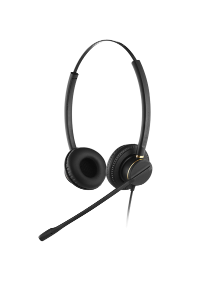 Wired Headset With Noise Cancelling Microphone